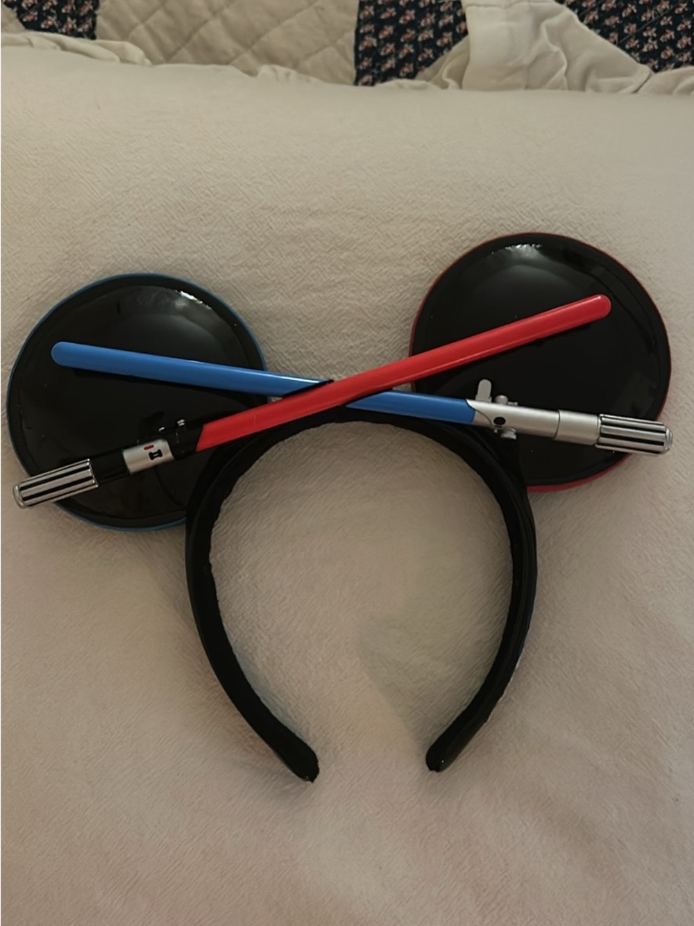 Star Wars Lightsaber Mickey Ears Headband - Red & Blue